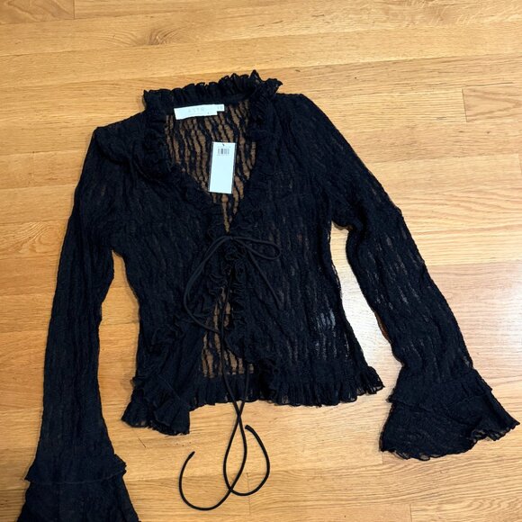 ASTR - Black Top with Tie - XS - Picture 1 of 1